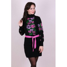 Knitted tunic "Rowan" pink/lilac